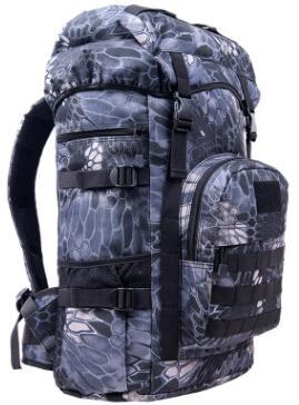 50L Outdoor Military Tactical Backpack Large Capacity Camping Bags-Strength knight Store-Black python-Bargain Bait Box