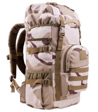 50L Outdoor Military Tactical Backpack Large Capacity Camping Bags-Strength knight Store-Desert camouflage-Bargain Bait Box