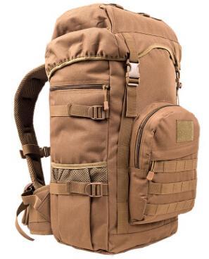 50L Outdoor Military Tactical Backpack Large Capacity Camping Bags-Strength knight Store-Khaki-Bargain Bait Box