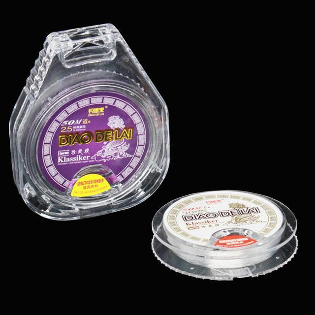 50M 100% Nylon Fishing Line Brand Super Strong Germany Purple Mainline-YPYC Sporting Store-Transparent-0.4-Mainline-Bargain Bait Box