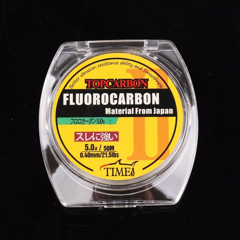 50M 4.4-35.2Lb Fluorocarbon Fishing Lines High Quality Carbon Fiber Fly-AGEPOCH Fishing Tackle Co., Ltd.-0.8-Bargain Bait Box