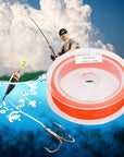 50M/54.7Yards 1Pc Fly Fishing Line Braided Wire Fly Fishing Backing Line 20Lb-Splendidness-White-Bargain Bait Box