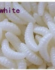 50Pcs 2Cm 0.4G Fishing Lure Maggot Grub Soft Lure Baits Smell Worms Mixed-Rompin Fishing Tackle Store-F1-Bargain Bait Box