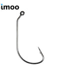 50Pcs High Carbon Steel Inline Worm Hook Bass Fishing Jig Hook Caroline Taxas-Bimoo Fishing Tackle Store-50pcs 3l0-Bargain Bait Box