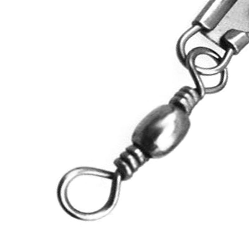 50Pcs Stainless Steel Hooked Snap Pin Fishing Hook Connector Fishing Accessories-Ali J S Store-Bargain Bait Box