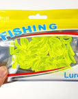 50Pcs/Lot 2Cm 0.43G Maggot Grub Soft Lure Baits Silicone Bait Smell Worms Glow-YTQHXY Fishing (china) Store-Green-Bargain Bait Box