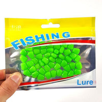 50Pcs/Lot Corn Soft Baits 4 Colors 1Cm Silicone Bait Fishing Lure Carp-Be a Invincible fishing Store-B-Bargain Bait Box