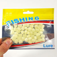 50Pcs/Lot Corn Soft Baits 4 Colors 1Cm Silicone Bait Fishing Lure Carp-Be a Invincible fishing Store-D-Bargain Bait Box