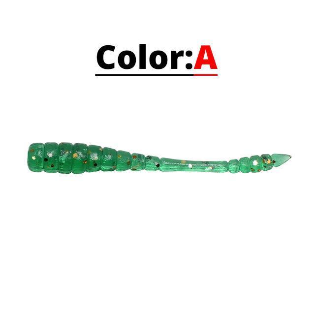 50Pcs/Lot Soft Bait Simulation Earthworm Red Worms 45Mm 0.4G Jigging-Amlucas Fishing Store-A-Bargain Bait Box