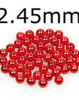 50Pcs/Lot Tungsten Fly Tying Beads Red Green Rainbow Fly Fishing Nymph Head Ball-AnglerDream Store-245C-Bargain Bait Box