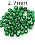 50Pcs/Lot Tungsten Fly Tying Beads Red Green Rainbow Fly Fishing Nymph Head Ball-AnglerDream Store-27G-Bargain Bait Box