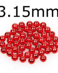 50Pcs/Lot Tungsten Fly Tying Beads Red Green Rainbow Fly Fishing Nymph Head Ball-AnglerDream Store-315R-Bargain Bait Box