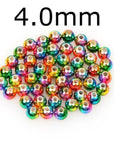 50Pcs/Lot Tungsten Fly Tying Beads Red Green Rainbow Fly Fishing Nymph Head Ball-AnglerDream Store-40C-Bargain Bait Box