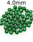 50Pcs/Lot Tungsten Fly Tying Beads Red Green Rainbow Fly Fishing Nymph Head Ball-AnglerDream Store-40G-Bargain Bait Box