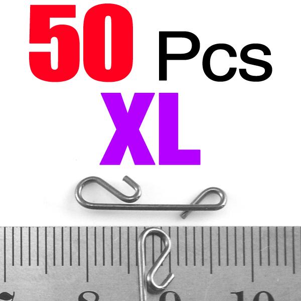 50Pcs/Pack Braid Knotless Connectors Swivel Accessory-Fishing Snaps & Swivels-Bargain Bait Box-50PCS XL-Bargain Bait Box