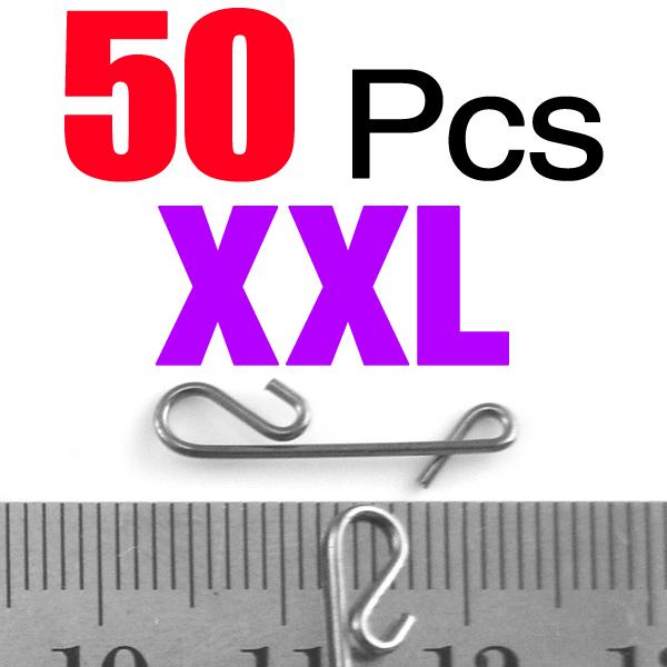 50Pcs/Pack Braid Knotless Connectors Swivel Accessory-Fishing Snaps &amp; Swivels-Bargain Bait Box-50PCS XXL-Bargain Bait Box