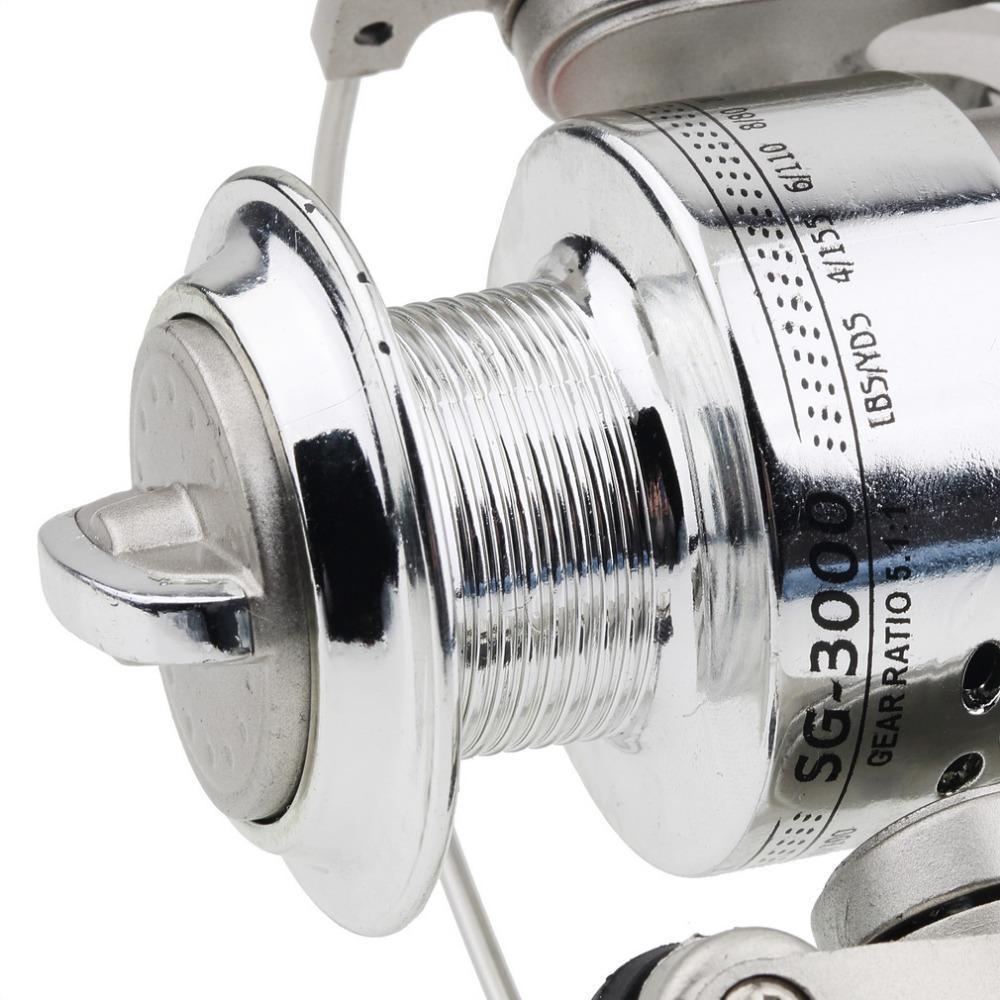 5.1:1 6Bb Ball Bearings Fishing Spinning Reel Left/Right Sg-3000 Abs Spool-Spinning Reels-FashionYK-S Outdoor Store-Bargain Bait Box