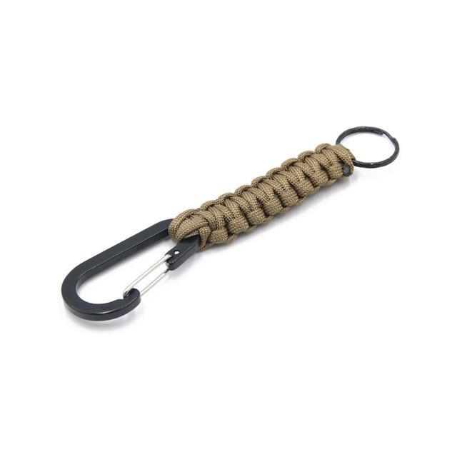 550 Woven Paracord Lanyard Keychain Outdoor Survival Gear Tactical Military 7-On Our Own-Brown-Bargain Bait Box
