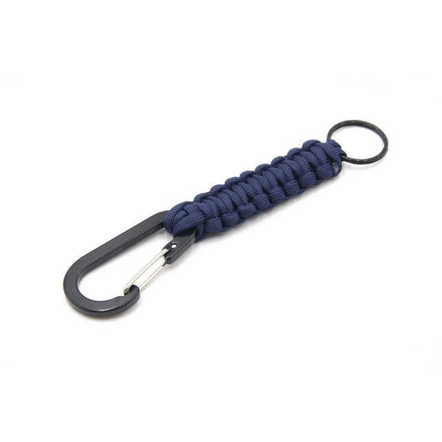 550 Woven Paracord Lanyard Keychain Outdoor Survival Gear Tactical Military 7-On Our Own-Navy-Bargain Bait Box