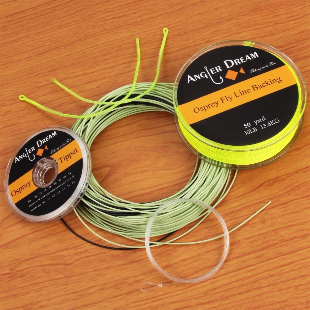 5/6/7/8/9Wt 100Ft Moss Green Fly Fishing Line With Sink Tip Braided Dacron-Angler Dream Official Store-WF5FS-Bargain Bait Box