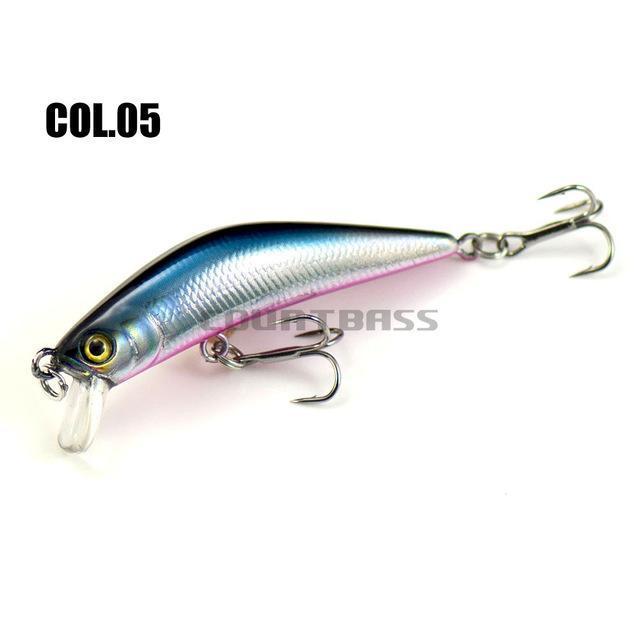 57Mm 4.8G Minnow Fishing Lures Hardbaits, Countbass Freshwater