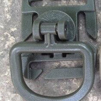 5Pcs Tactical Grimlock Rotation D-Ring Clips Buckle Molle Webbing Attachment-Cords & Carabiners-Bargain Bait Box-army green-Bargain Bait Box