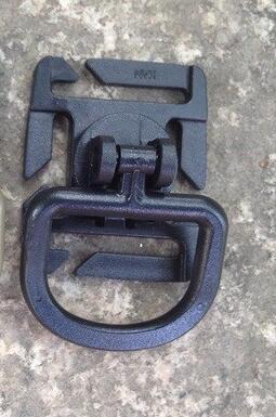 5Pcs Tactical Grimlock Rotation D-Ring Clips Buckle Molle Webbing Attachment-Cords &amp; Carabiners-Bargain Bait Box-black-Bargain Bait Box