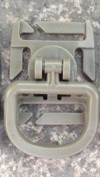 5Pcs Tactical Grimlock Rotation D-Ring Clips Buckle Molle Webbing Attachment-Cords &amp; Carabiners-Bargain Bait Box-tan-Bargain Bait Box