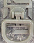 5Pcs Tactical Grimlock Rotation D-Ring Clips Buckle Molle Webbing Attachment-Cords & Carabiners-Bargain Bait Box-tan-Bargain Bait Box