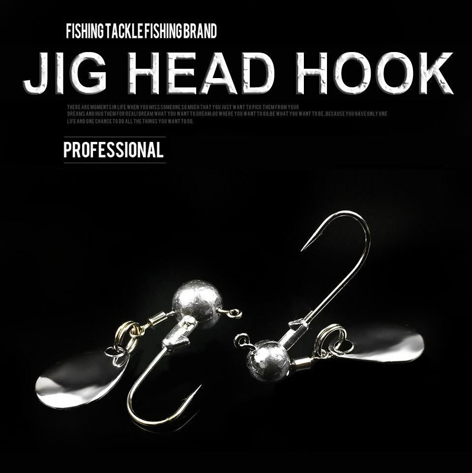 5Pcs/Lot Fishing Round Shape Ball Jig Head Hook 2G 4G High Carbon Steel Hooks-Roundhead & Specialty Jigs-Bargain Bait Box-5Pcs 2g-Bargain Bait Box