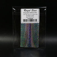 5Sheets 10Cm X 5Cm Holographic Adhesive Film Fly Tying Laser Rainbow Materials-Holographic Stickers-Bargain Bait Box-2 silver big point-Bargain Bait Box