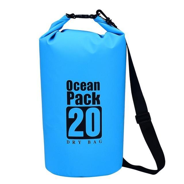 5L/10L/20L Waterproof Dry Bag Sack Pouch Canoe Boating Kayaking Camping-Bluenight Outdoors Store-Blue 20L-Bargain Bait Box