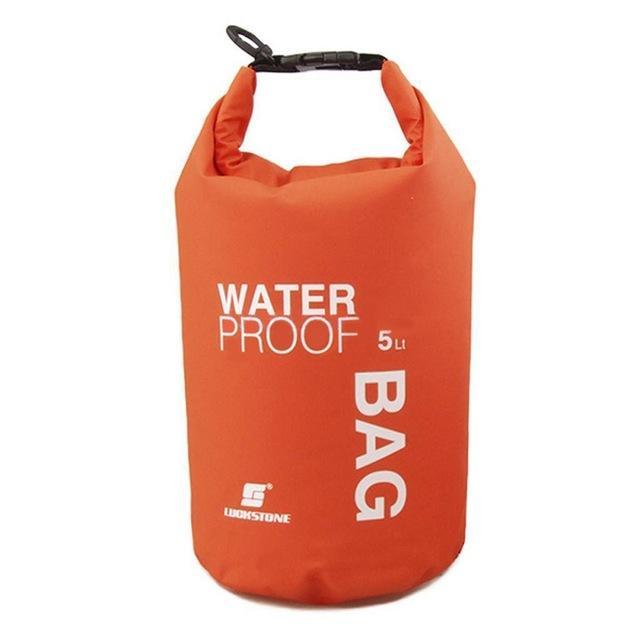 5L/10L/20L Waterproof Dry Bag Sack Pouch Canoe Boating Kayaking Camping-Bluenight Outdoors Store-Orange 5L-Bargain Bait Box
