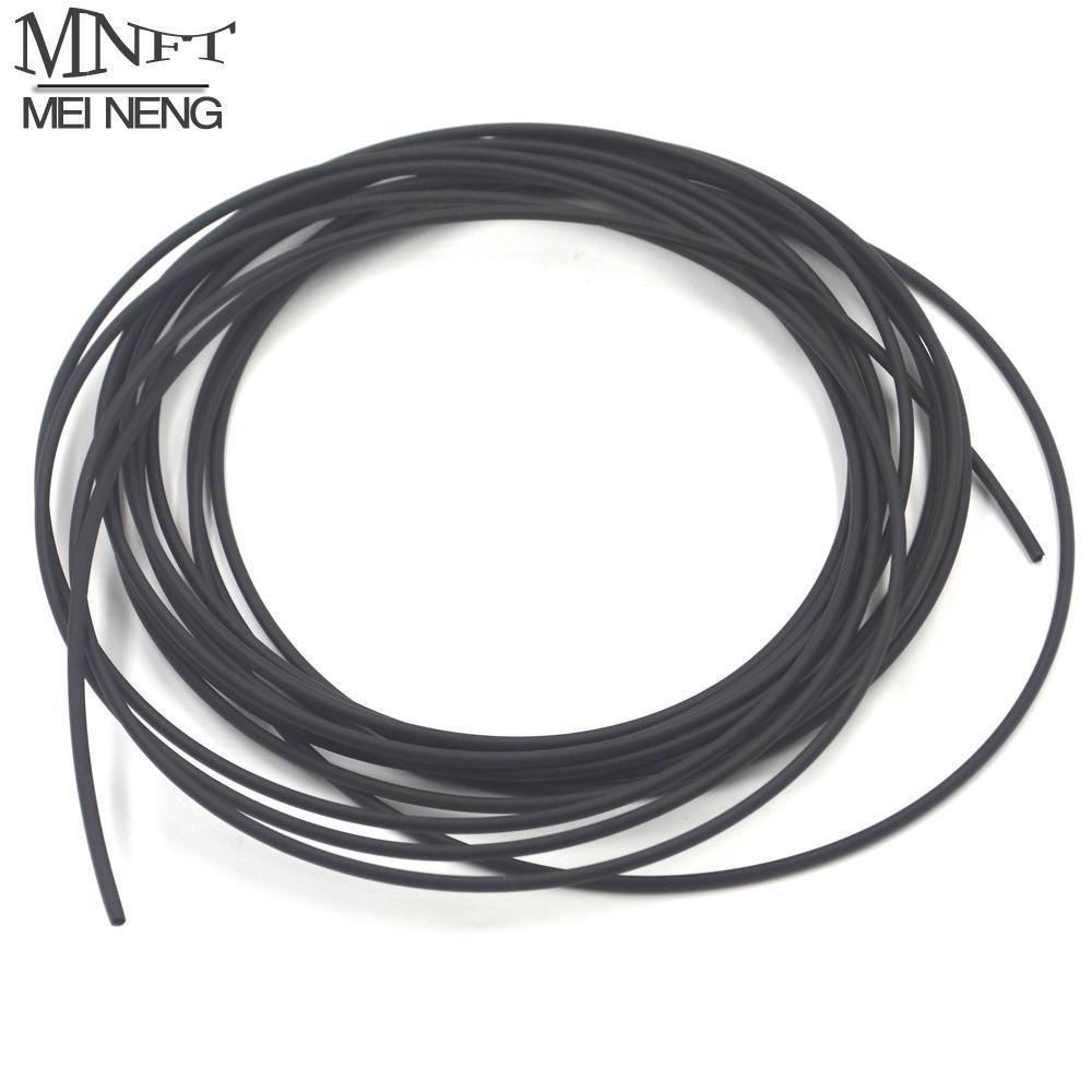 5M/Bag Hook &amp; Line Connections Protection Heat Shrink Tubing Mlack Elastic For-Fly Tying Materials-Bargain Bait Box-5m Size 1-Bargain Bait Box