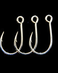 5Packs Mustad 10121 High Carbon Steel Hook Barbed Hook Jigbait Lure Hook Sea-ZHANG 's Professional lure trade co., LTD-White-Bargain Bait Box
