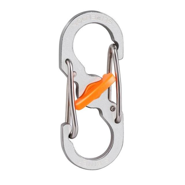 5Pc 8 Shape Camping Hiking Outdoor Mountaineer Buckle Hanging Hook Clip-YKS sport Shop-2-Bargain Bait Box