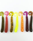 5Pc/Lot Fishing Lure Soft With Salt Smell 1.3G/6Cm Vivid Fishing Worm Swimbait-Rembo fishing tackle Store-A-Bargain Bait Box