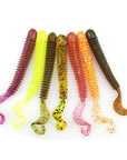 5Pc/Lot Fishing Lure Soft With Salt Smell 1.3G/6Cm Vivid Fishing Worm Swimbait-Rembo fishing tackle Store-A-Bargain Bait Box