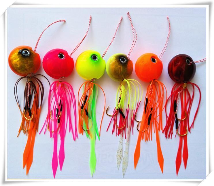 5Pcs 120G/100G/80G/60G Metal Slider Snapper/Sea Bream Jig Head With Skirt Lead-Upperowens Fishing Tackle Store-80g 5pcs-Bargain Bait Box