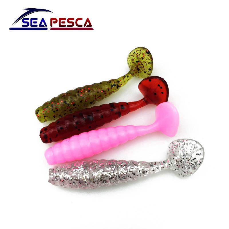 5Pcs 1.34G 4Cm Fishing Lure Silicone Bait For Shad Swimbait Jig Carp Fly Fishing-Rembo fishing tackle Store-A-Bargain Bait Box