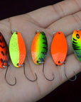 5Pcs 4.5G Mini Fishing Spoon Trout Lures Fluttering Spoons Japanese Freshwater-Fishing Lure Family-5pcs-Bargain Bait Box
