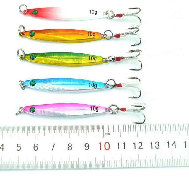 5Pcs 7G 10G 14G 17G 21G 28G 40G Fishing Spoons Metal Lure Leurre De Peche-Xiamen Smith Industry Co,. Ltd-10g FS0555-Bargain Bait Box