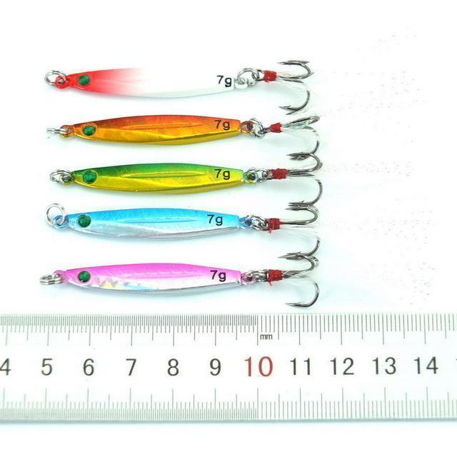 5Pcs 7G 10G 14G 17G 21G 28G 40G Fishing Spoons Metal Lure Leurre De Peche-Xiamen Smith Industry Co,. Ltd-7g FS0554-Bargain Bait Box