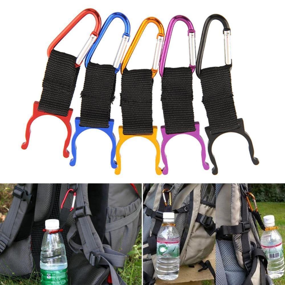 5Pcs Carabiner Water Bottle Drink Buckle Hook Holder Clip Camping Hiking-Sports Life Kingdom-Bargain Bait Box
