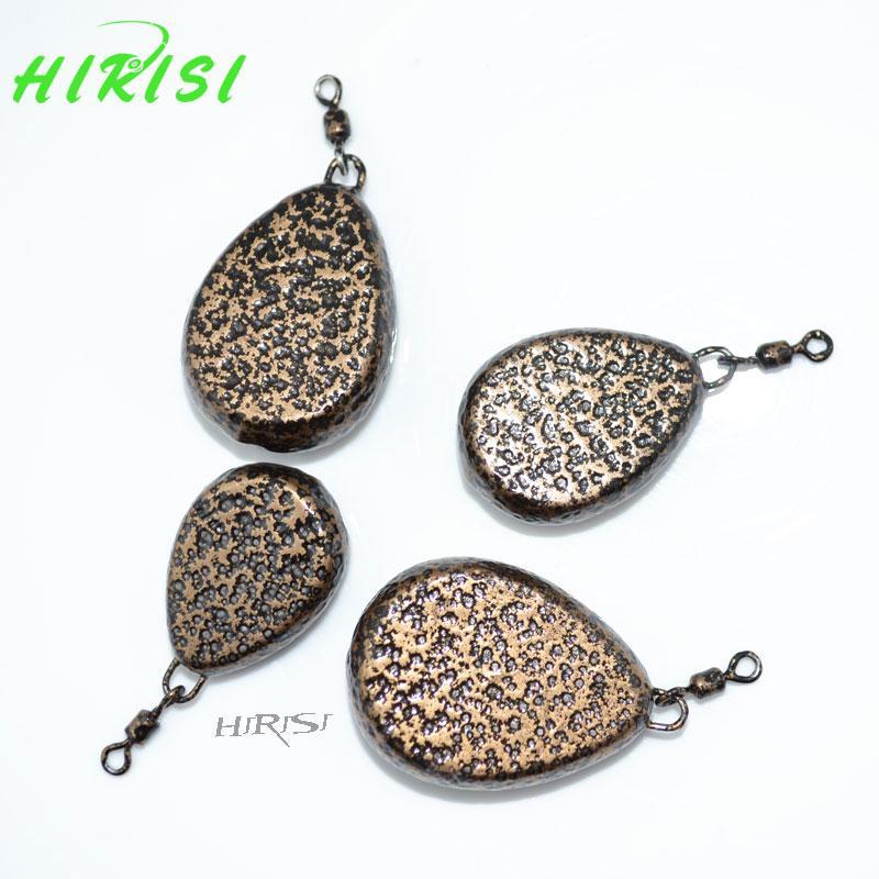 5Pcs Carp Fishing Accessories Lead Sinkers With Swivel Textured Lead Weights-hirisi Official Store-5pcs x 30g-Bargain Bait Box