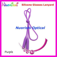 5Pcs L609 12 Colors Round Head Design Elastic Silicone Anti-Slip Eyeglass-Sunglass Accessories-Bargain Bait Box-Purple only-Bargain Bait Box