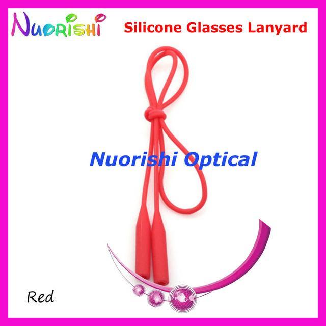 5Pcs L609 12 Colors Round Head Design Elastic Silicone Anti-Slip Eyeglass-Sunglass Accessories-Bargain Bait Box-Red only-Bargain Bait Box