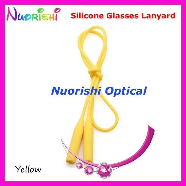 5Pcs L609 12 Colors Round Head Design Elastic Silicone Anti-Slip Eyeglass-Sunglass Accessories-Bargain Bait Box-Yellow only-Bargain Bait Box