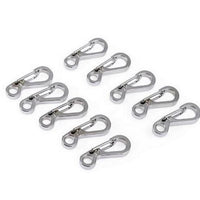5Pcs Mini Spring Claps Quickdraw Bag Backpack Keychain Men Edc Carabiners-JOTO-Silver-Bargain Bait Box