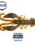 5Pcs Soft Bait Fishing Lure 5Cm 2.1G Jig Swivel Rubber Lure Fishing Kit-Fishing Lures-Fish Lover Fishing Tackle Store-A-Bargain Bait Box